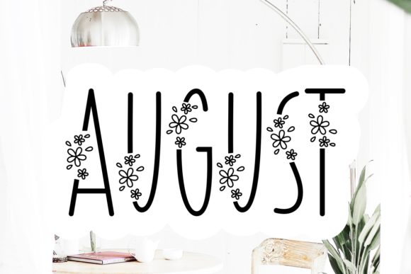 August: A Gorgeous Monoline Font for Spring-Themed Branding