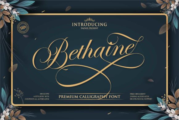 Bethaine Font: Elevate Your Brand with Classic Handwritten Elegance