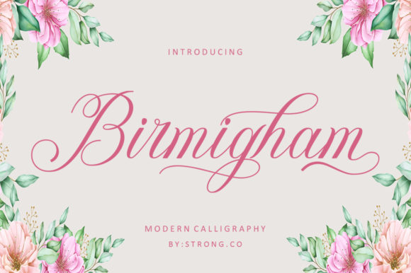 Birmigham: A Handwritten Script Font for Elegant Marketing Designs