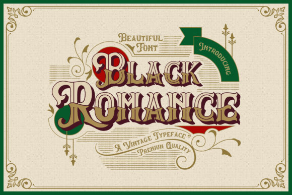 Black Romance: A Bold Blackletter Font for Creative Projects