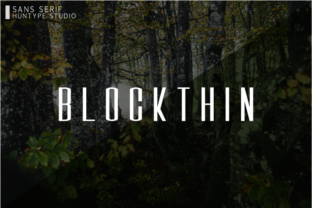 Blockthin: A Sophisticated Sans Serif Font for Modern Branding