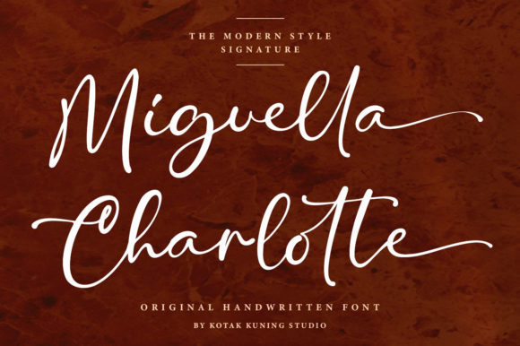 Elegant Handwritten Font for Business Branding: Miguella Charlotte