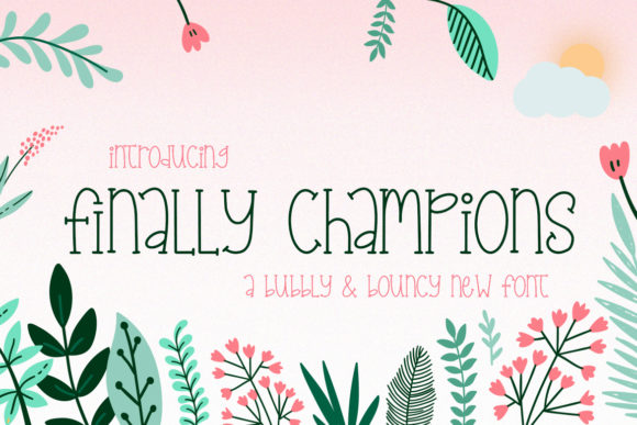 Finally Champions: A Quirky Serif Font for Versatile Branding
