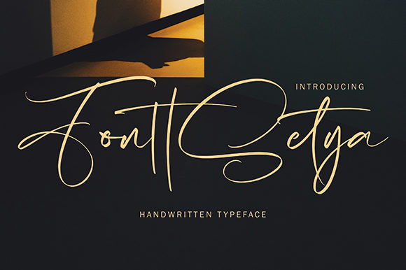 FonttSetya: A Handwritten Font for Elegant Digital Branding