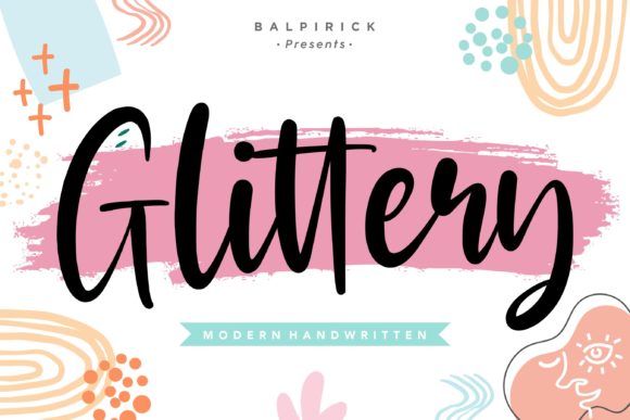 Glittery: A Handwritten Font That Brings Elegance to Editorial Design