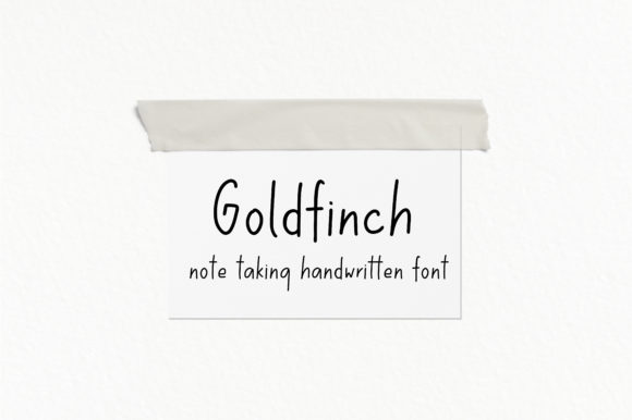Goldfinch: A Sweet Handwritten Font for Digital Branding and Web Design