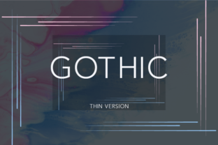Gothic Thin: A Modern Elegant Sans Serif Font