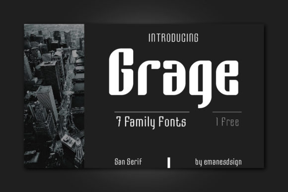 Grage: A Bold Sans Serif Font for Versatile Branding Projects