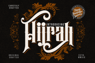 Hijrah Blackletter Font for Memorable Web Typography