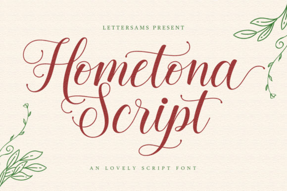 Hometona: A Delicate Handwritten Font for Elegant Campaign Design