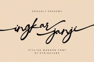 Ingkar Janji: A Stylish Script Handwritten Font for Designers
