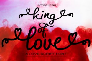 King of Love Font for Romantic Web Design & Seasonal Beauty