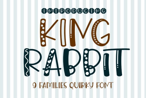 King Rabbit: A Playful Handwritten Font for Cheerful Branding