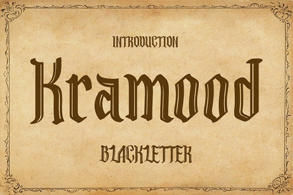 Kramood: A Blackletter Font for Vintage-Inspired Editorial Design