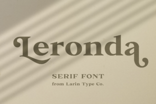 Leronda: A Vintage Serif Font for Crafters and Makers