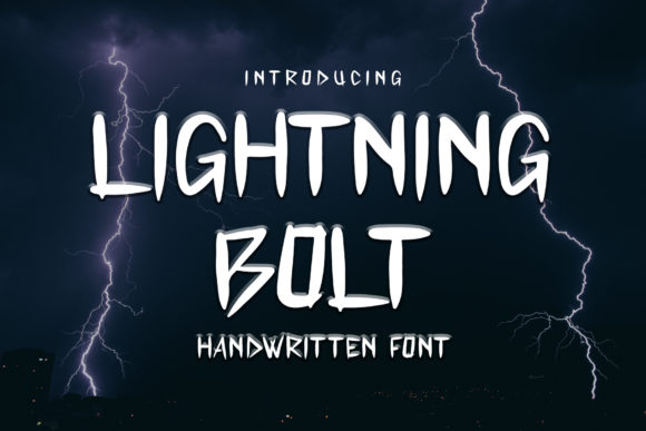 Lightning Bolt: A Quirky Handwritten Font for Crafters and Makers