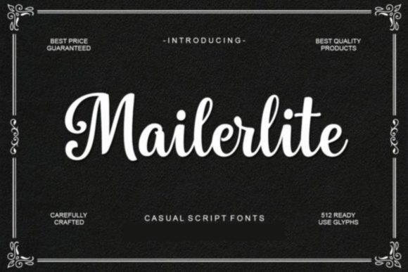 Mailerlite: A Sweet Hand-Lettered Font for Editorial Design