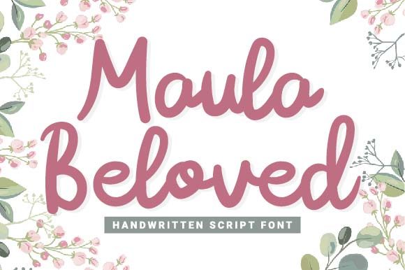 Maula Beloved – A Sweet Handwritten Font for Business Brands