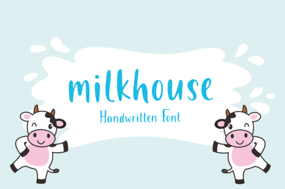 Milkhouse: A Sweet Handwritten Font for Crafty Makers and Etsy Sellers