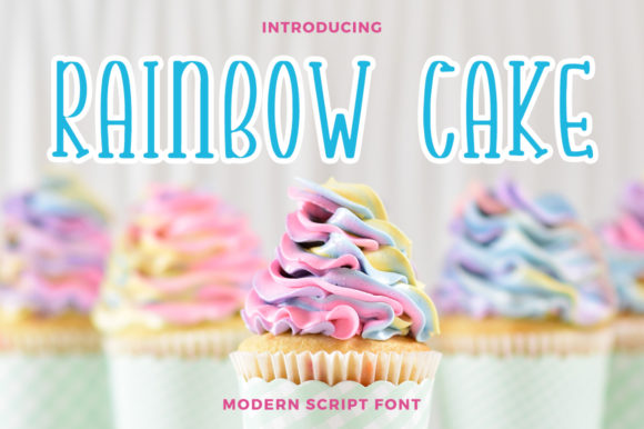 Rainbow Cake Font: A Cute Handwritten Typeface for Business Branding