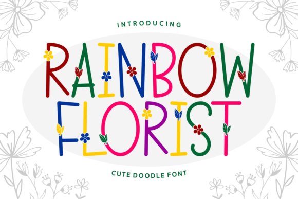 Rainbow Florist: A Handwritten Font That Elevates Small Business Branding