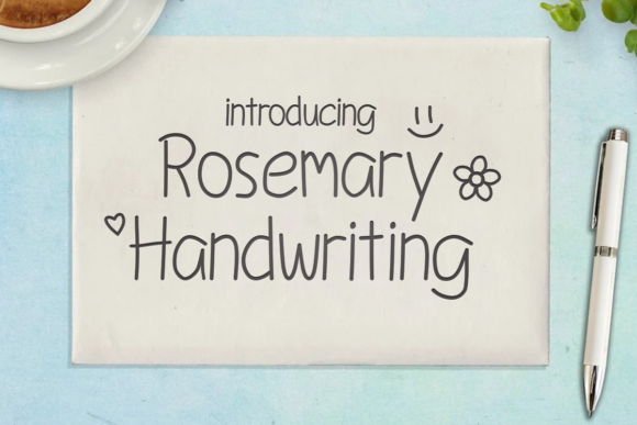 Rosemary Handwriting: A Cute Script Font for Editorial Design and Digital Publishing