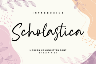 Scholastica: A Handwritten Font That Brings Elegance to Crafted Product Design