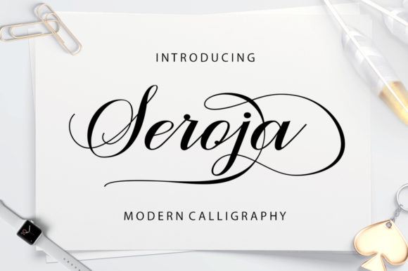 Seroja: A Stylish Script Font for Elegant Editorial Design