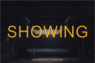 Showing Font: Elevate Your Brand with Delicate Sans Serif Elegance
