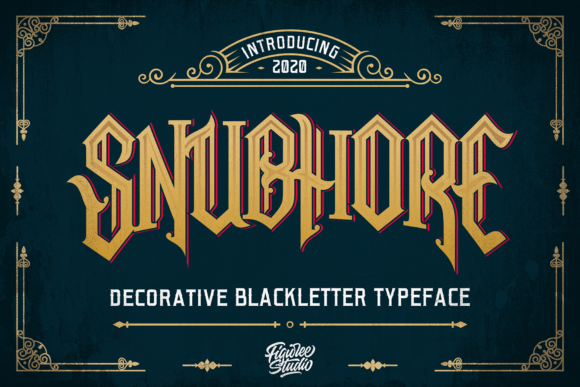 Snubhore: A Bold Blackletter Font That Elevates Small Business Branding