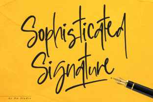 Sophisticated Signature: A Refined Handwritten Font for Small Business Branding