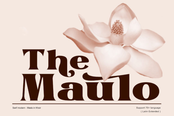 The Maulo: A Bold Modern Serif Font for Versatile Branding