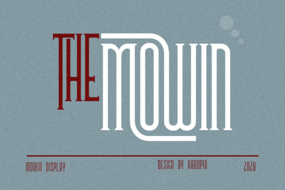 The Mowin: A Bold Serif Font for Elegant Design Projects