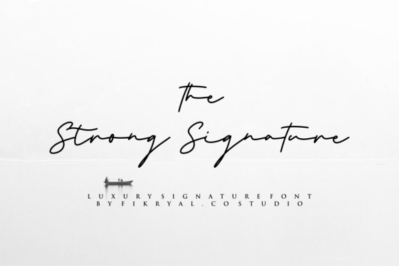 The Strong Signature: A Handwritten Font for Elegant Campaign Design