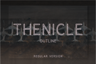 Thenicle Outline Regular: An Elegant Sans Serif Typeface for Modern Branding