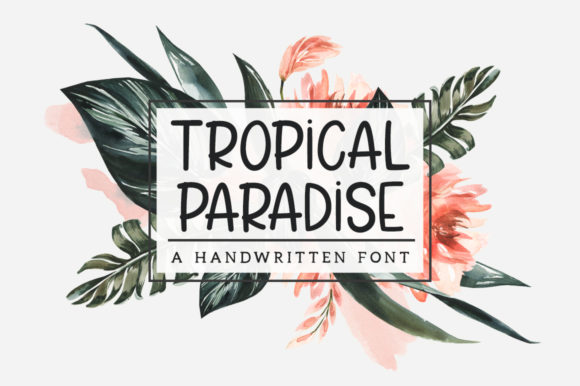 Tropical Paradise: A Handwritten Font for Business Branding