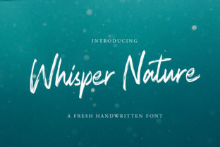Whisper Nature: A Script Handwritten Font for Authentic DIY Projects